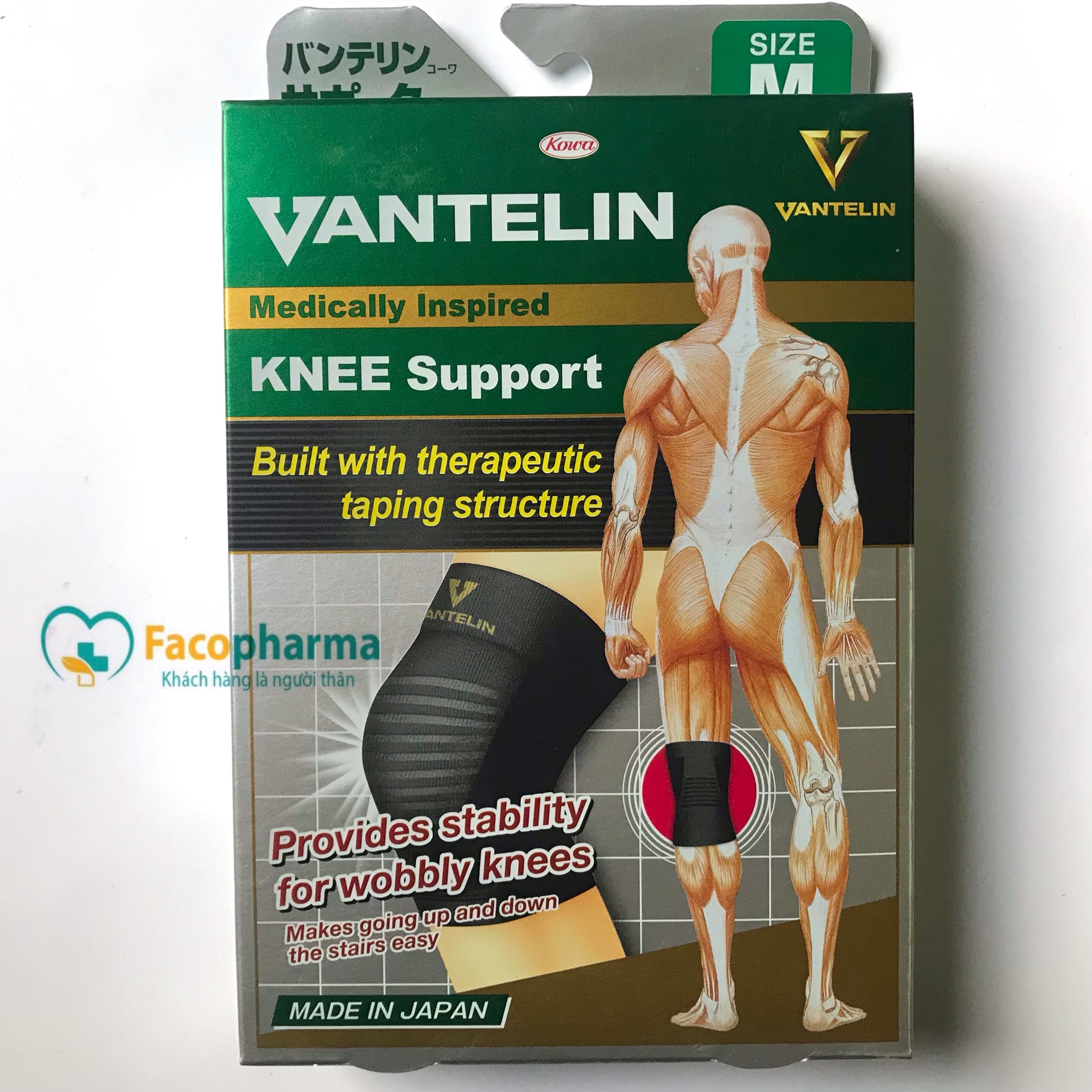 Đai bảo vệ khớp gối Vantelin hỗ trợ chơi thể thao giảm mỏi khớp gối