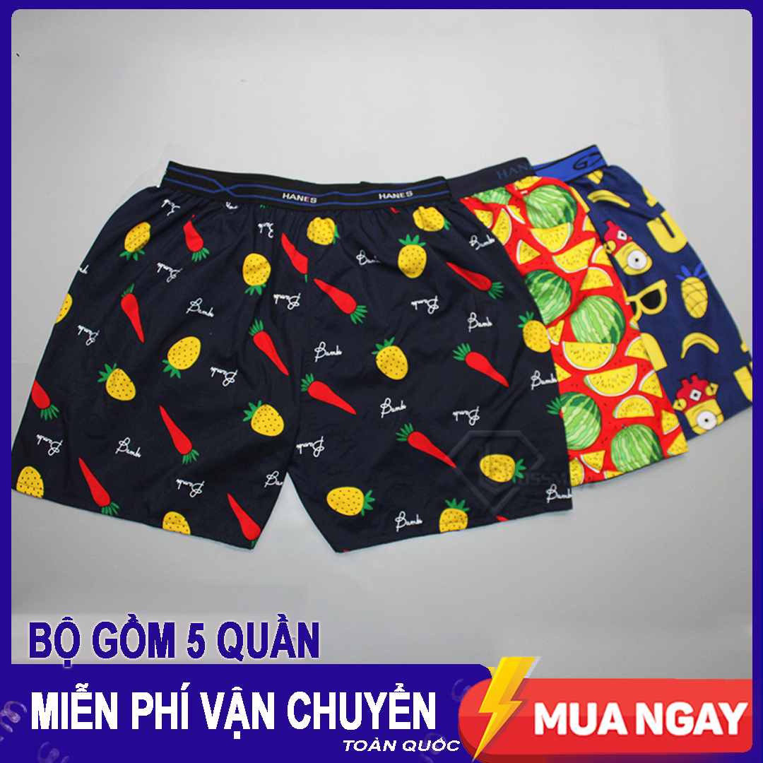 [HCM]COMBO 5 Quần Đùi Nam Lưng Xì - Quần Ngủ Nam - Mặc nhà - Mẫu Họa tiết