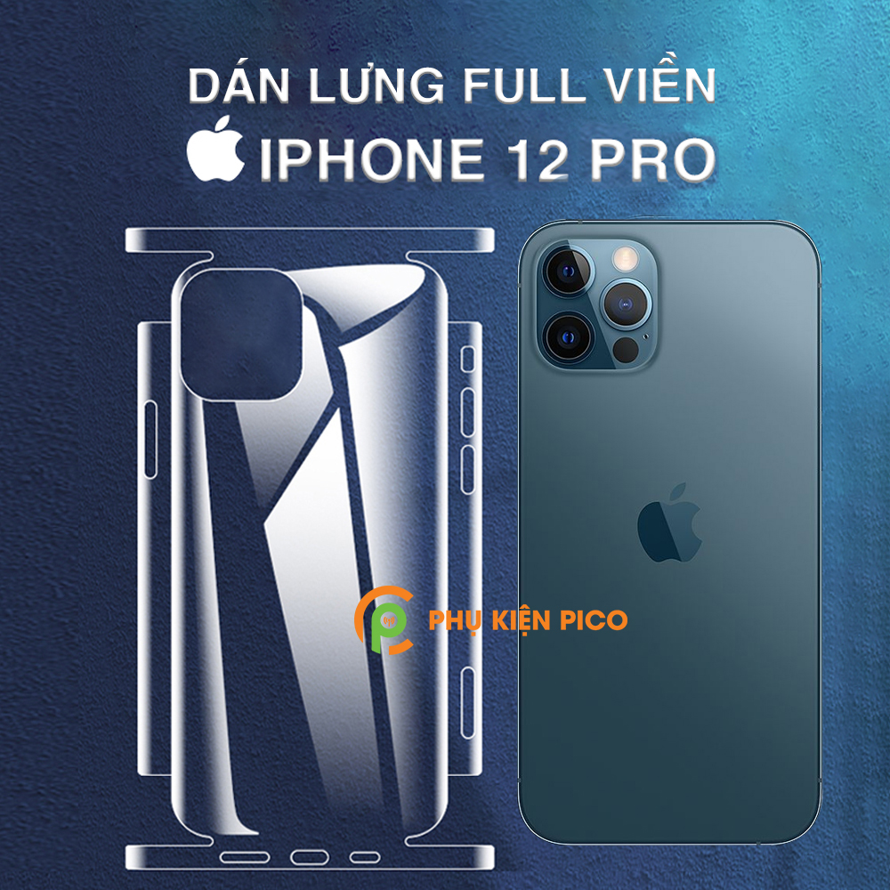 Dán lưng Iphone 12 Pro Max PPF cao cấp dẻo trong suốt full viền - Dán dẻo Iphone 12 Pro Max