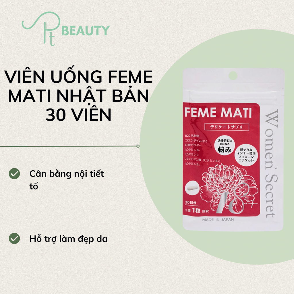Viên uống feme mati 30 vien mẫu mới