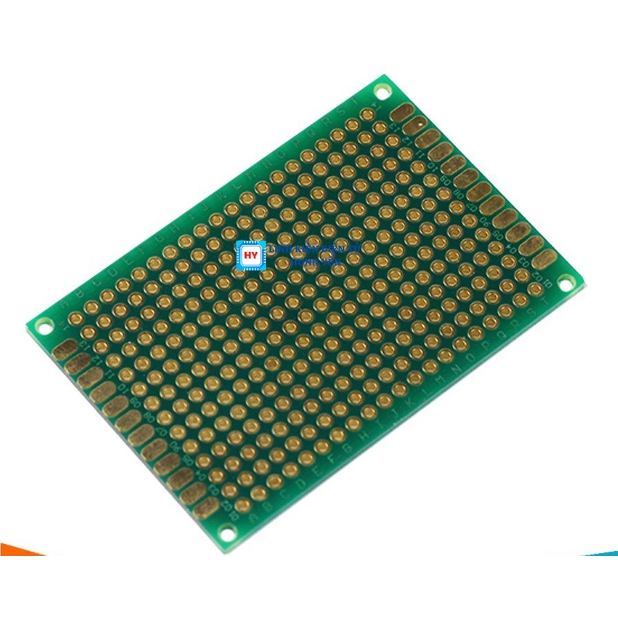 Phíp Đồng Đục Lỗ 2 Mặt PCB Xanh Tốt Dày 1.6mm