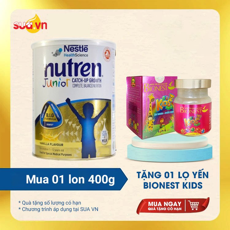 Sữa bột Nutren Junior 400g (cho bé 1-12 tuổi)