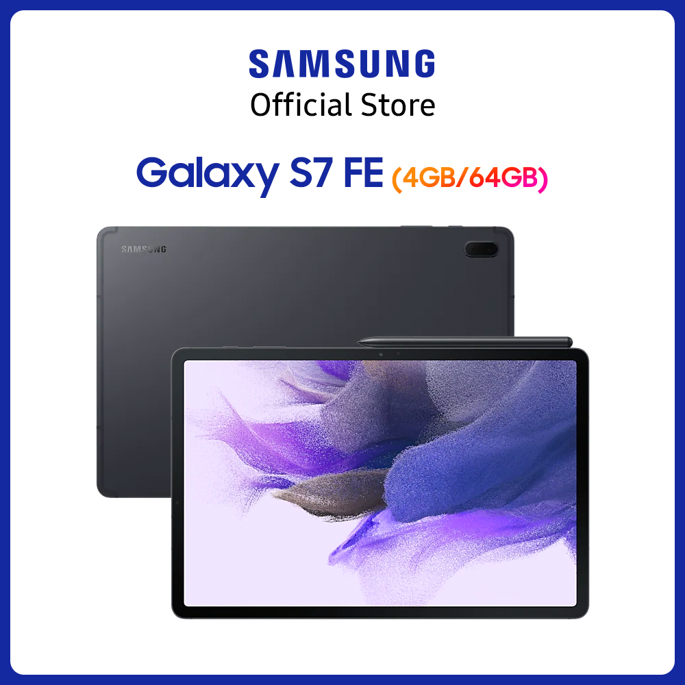 Máy tính bảng Samsung Galaxy Tab S7 FE-Tặng bookcover-Bảo hành chính hãng 12 tháng (Không tặng kèm bàn phím)