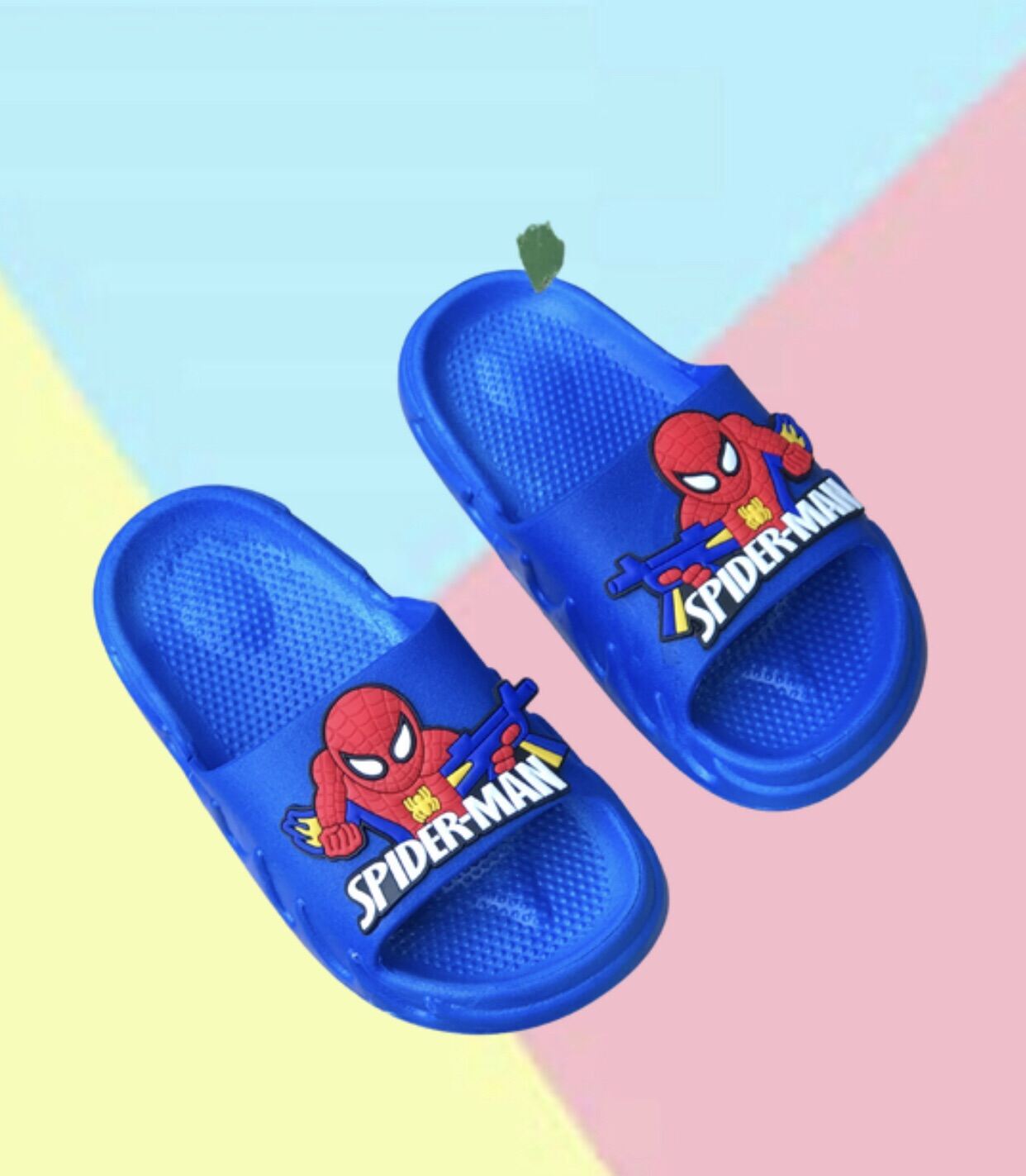 Dép siêu nhân cho bé, dé spiderman nhực đúc êm dễ đi