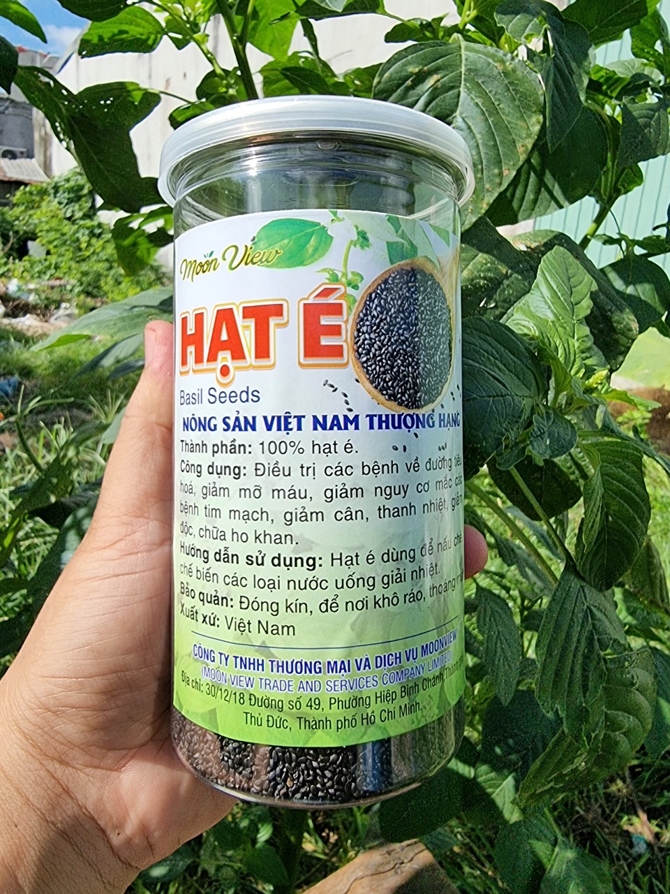 Hạt É Thơm Ngon Hũ 500g Thương Hiệu Moon View