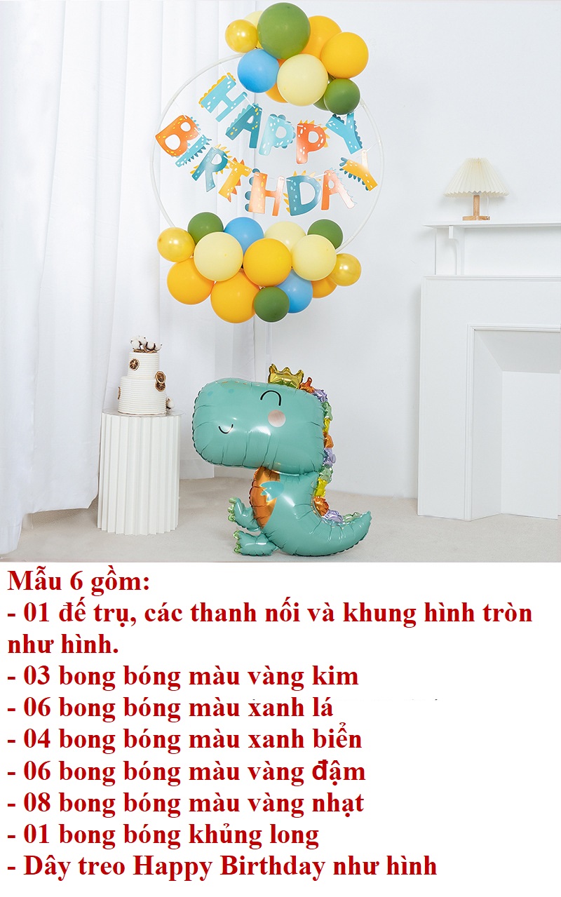 [Cho bé] Trụ bóng trang trí tiệc sinh nhật, thôi nôi cho bé