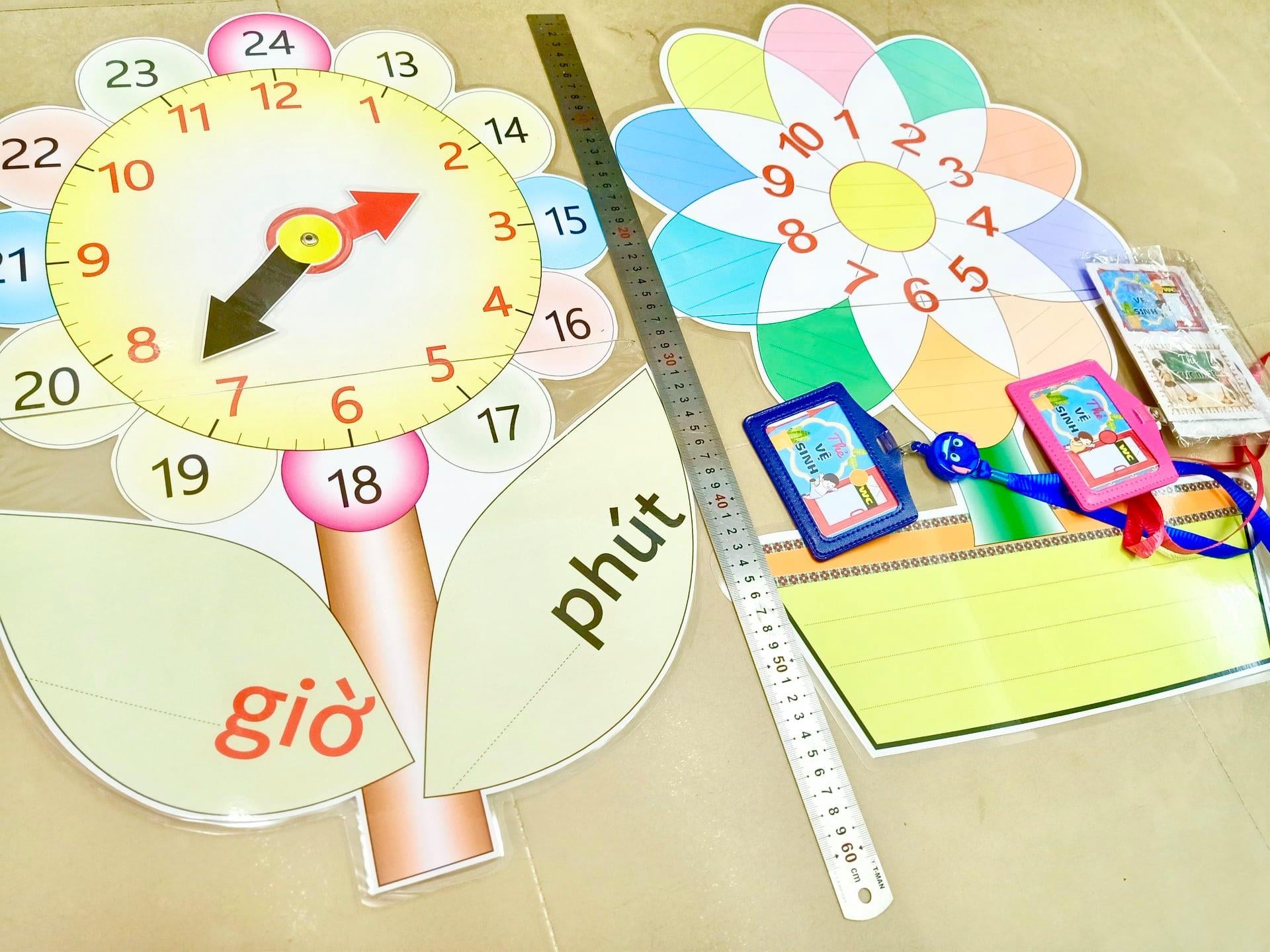 Flower and Leaf Clock (Miki Teaching Materials)