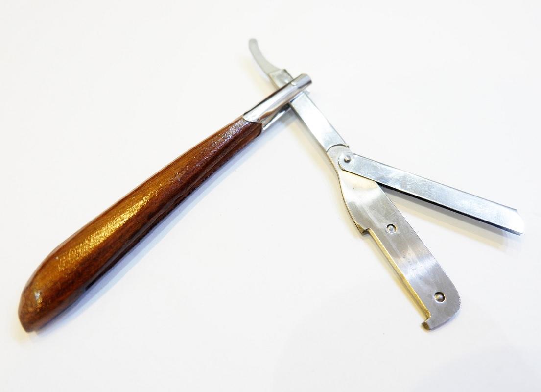 Dao cạo Thanh Sơn - cạo tóc, râu, tỉa lông mày (cán gỗ)