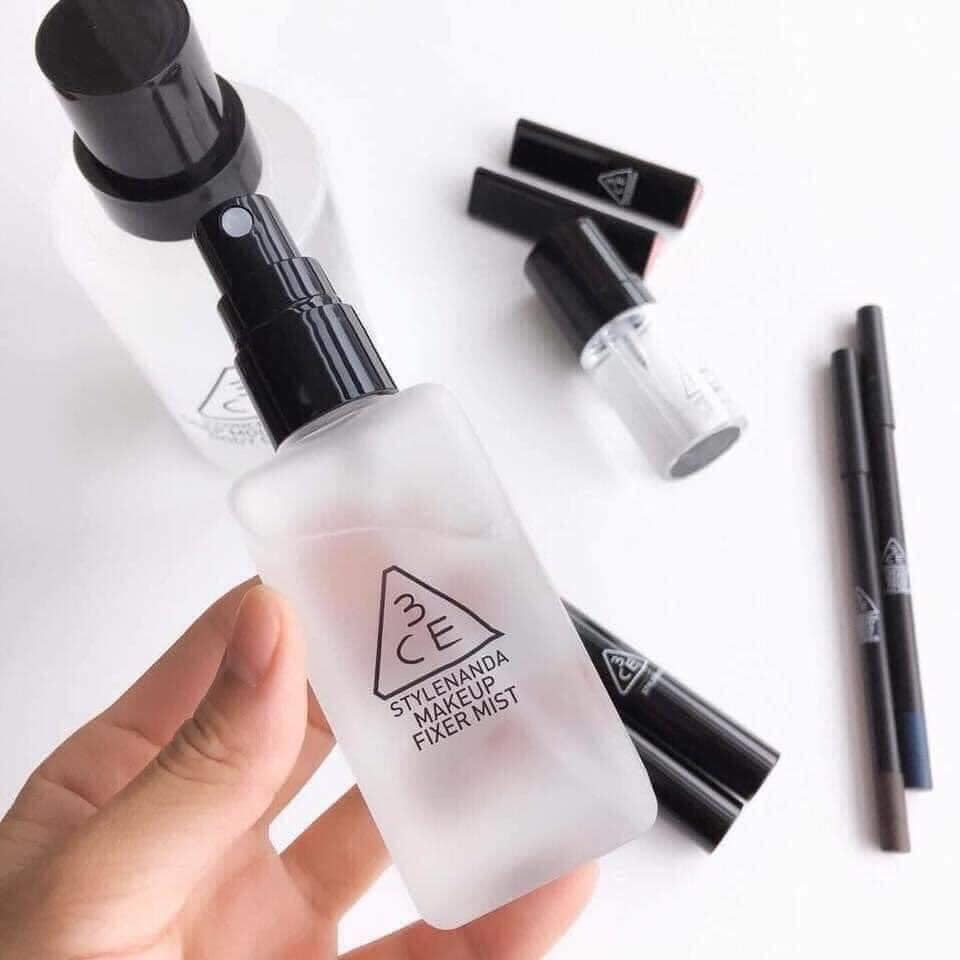 Xịt Khoáng 3CE SHIMMER MAKEUP FIXER & MAKEUP FIXER MIST [CHÍNH HÃNG]