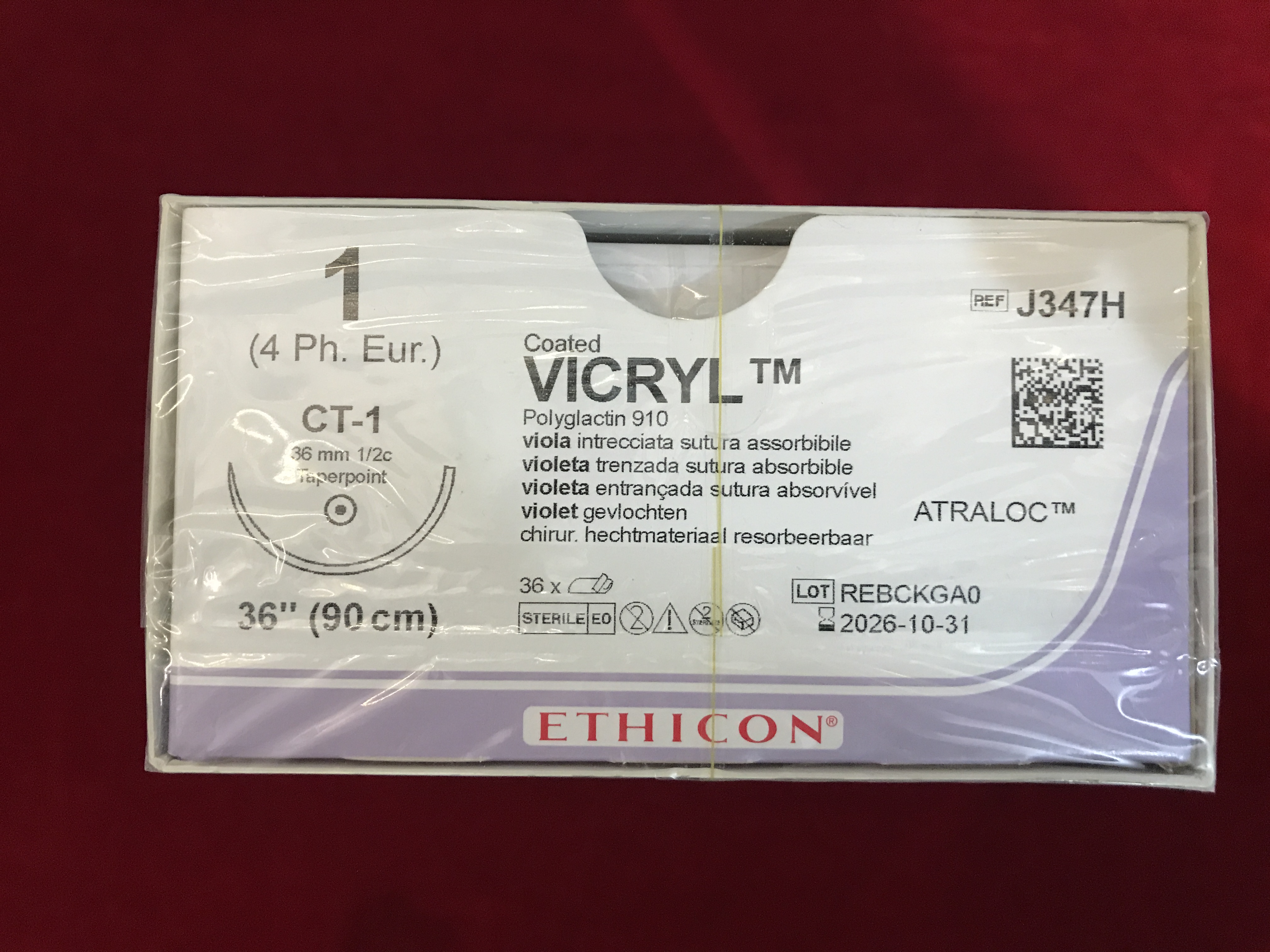 Chỉ phẫu thuật Vicryl 1