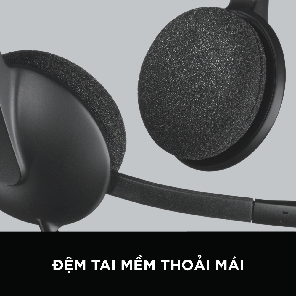 Logitech H340 Wired Headset - Noise-canceling mic