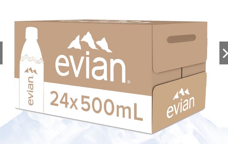 Thùng 24 Chai Nước Suối khoáng Evian Pháp 500ml (500ml x 24)