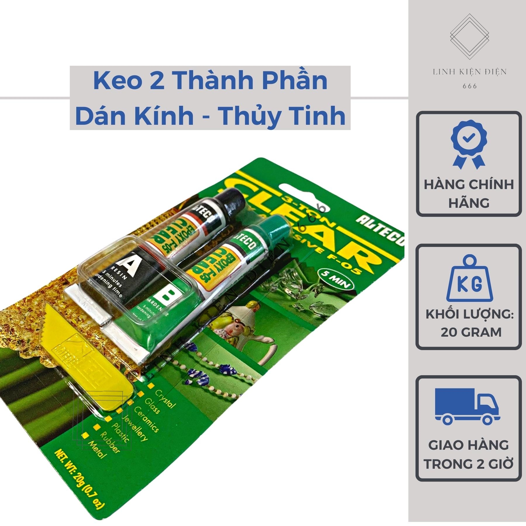 Keo Dán AB 2 Thành Phần Keo Dán Sắt, Keo Dán Kính