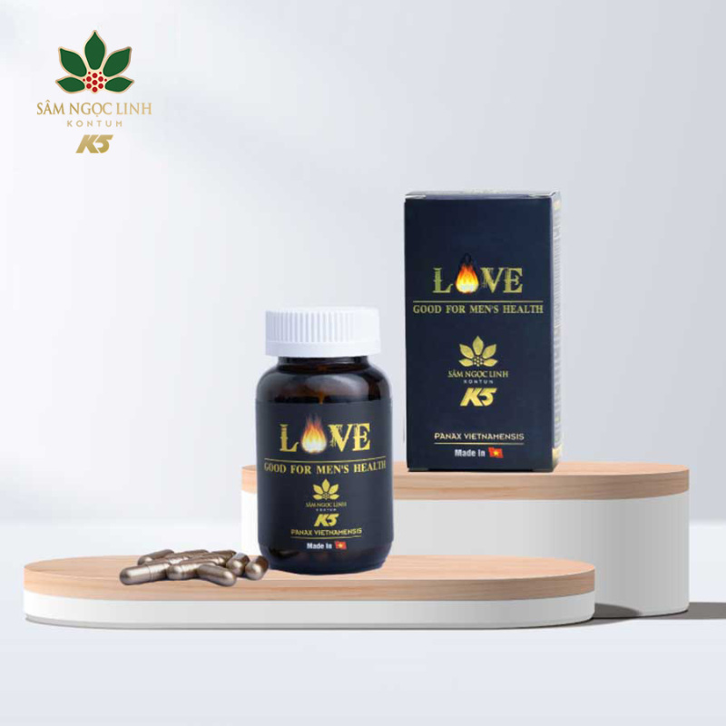 Sâm LOVE Good For Mens Viên Uống Tăng Cường Sinh Lý Nam Hộp 30 Viên