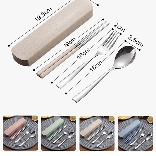 Hộp đựng muỗng đũa lúa mạch
