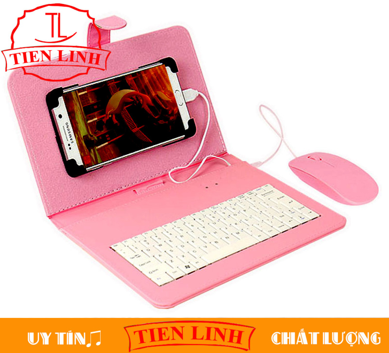 Giá Combo Bao Da Bàn Phím + Chuột + Lót Chuột Cho Hệ Điều Hành Android Có Thể Điều Chỉnh Kích Cỡ Từ 4 - 8 inch