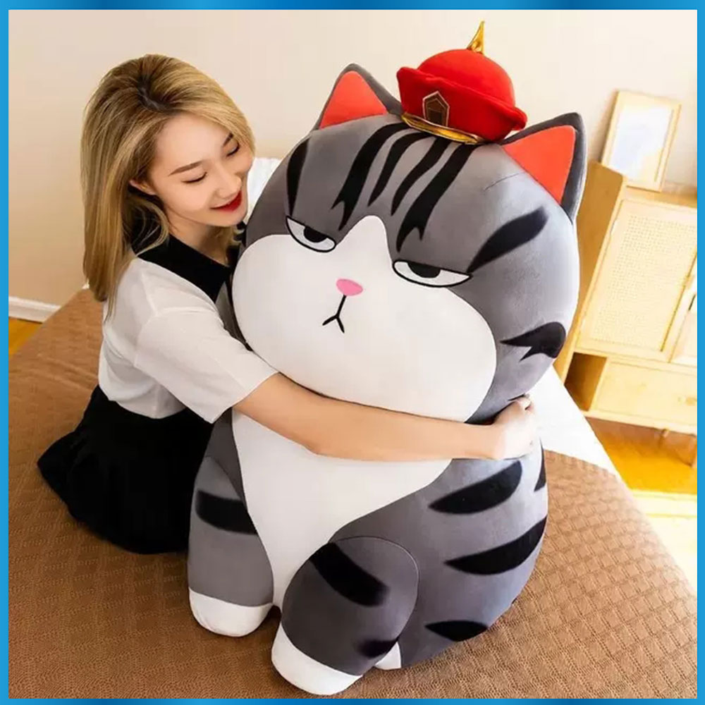 Gấu Bông Mèo Hoàng Thượng Mèo Bông Cute Mặt Gợi Đòn Cao CấpDùng Để Trang Trí Phòng Ngủ Phòng Học Live Bán Hàng Để Ôm Size 50 - Size 65 - Size 75