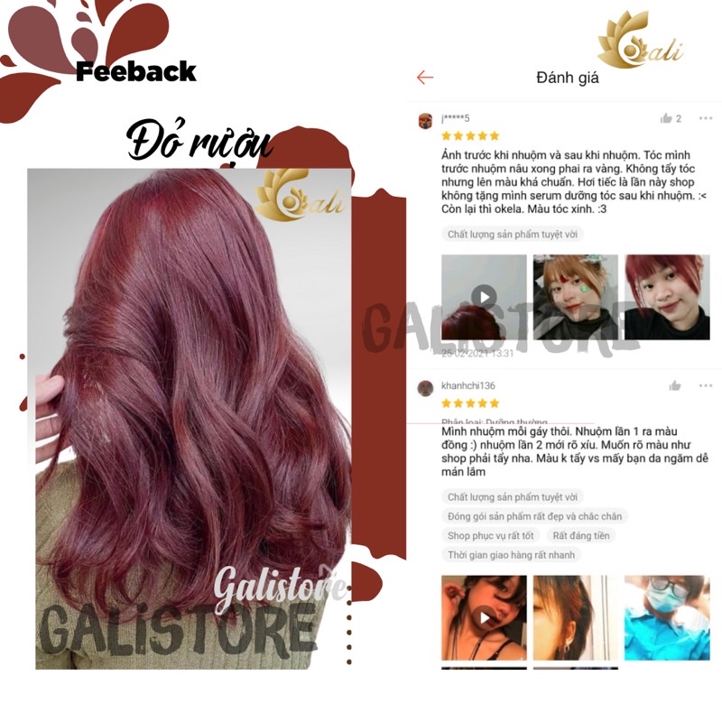 Nếu bạn muốn thay đổi phong cách tóc thì hãy thử nhuộm tóc đỏ rượu đầy lôi cuốn. Màu sắc này tạo ra một vẻ đẹp khác biệt và cực kỳ sành điệu. Chiêm ngưỡng bức ảnh liên quan để thấy rõ sự thu hút của màu đỏ rượu trên tóc.