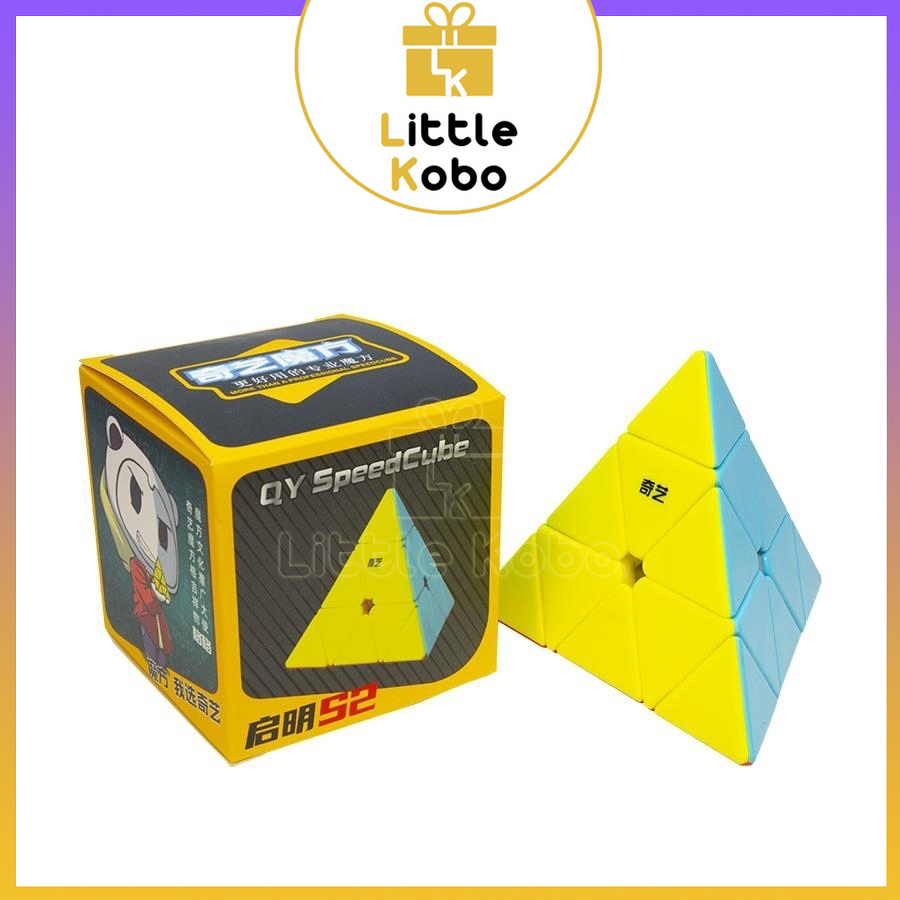 Rubik Pyraminx QiYi QiMing Pyraminx A S2 Stickerless Rubic Tam Giác Kim Tự Tháp Đồ Chơi Trí Tuệ Trẻ Em Phát Triển Tư Duy