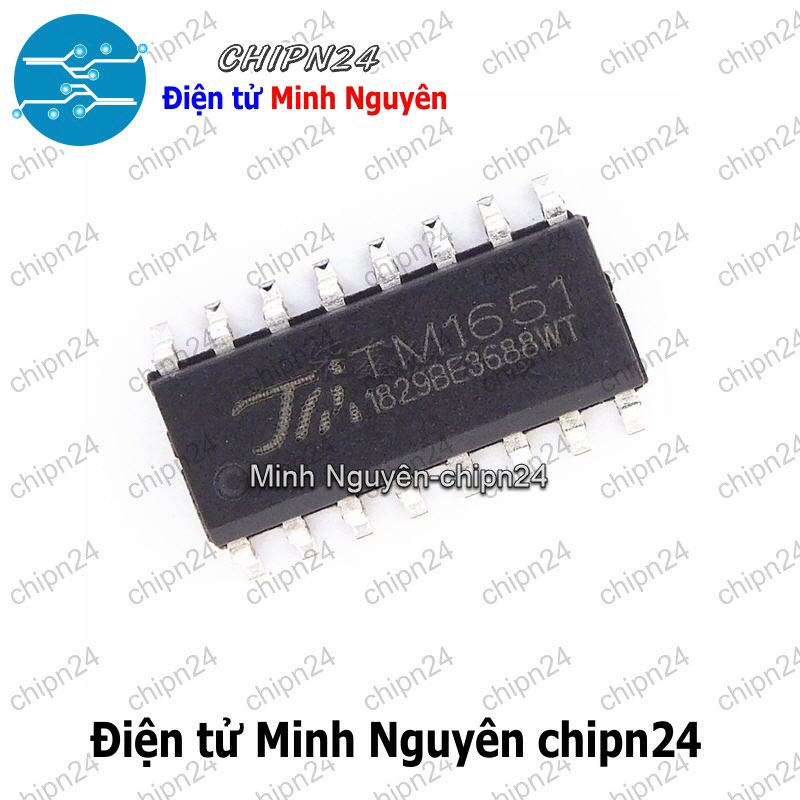 [1 con] (ST) IC Dán TM1651 SOP-16 Hàng Tốt (SMD) (1651) - HH004894