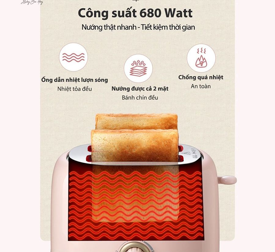 [99 điểm] Máy nướng bánh mì Bear DSL-601 - Bản Quốc tế