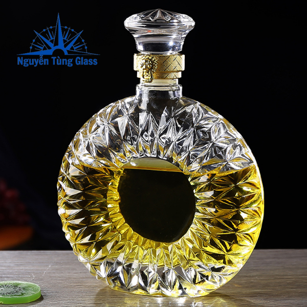 Chai đựng rưou thủy tinh XO 500ml CÓ TEM
