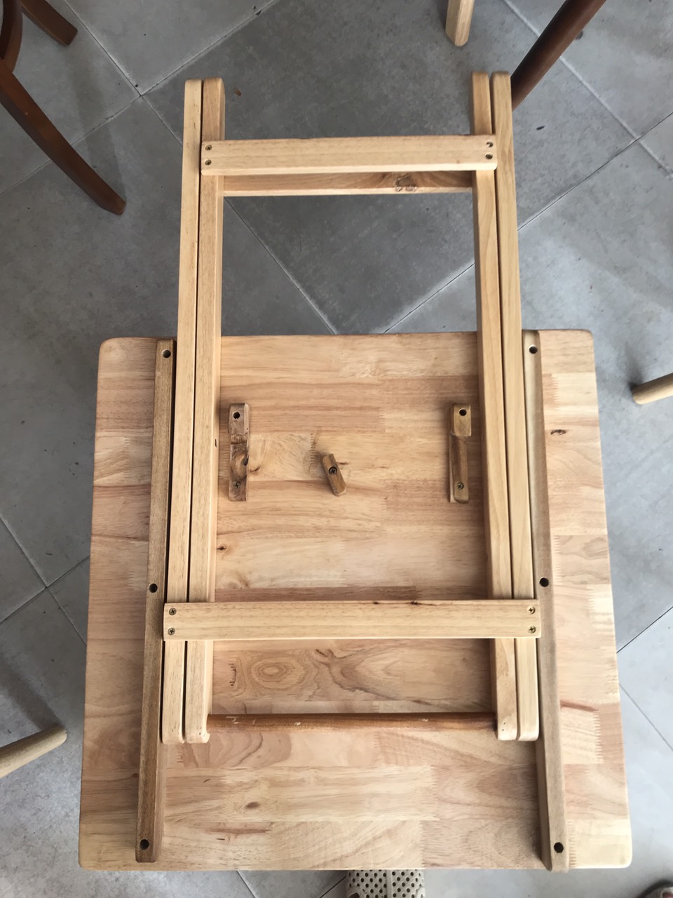 Bàn vuông xếp gọn 60x60cm cao 75cm