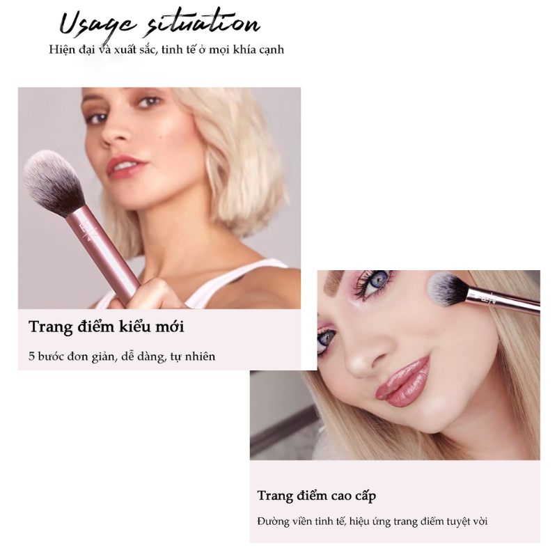 Combo 8 cây cọ RT Real Techniques Daily Eye Essential Set and RT Real Techniques Face Essentials Set Brush