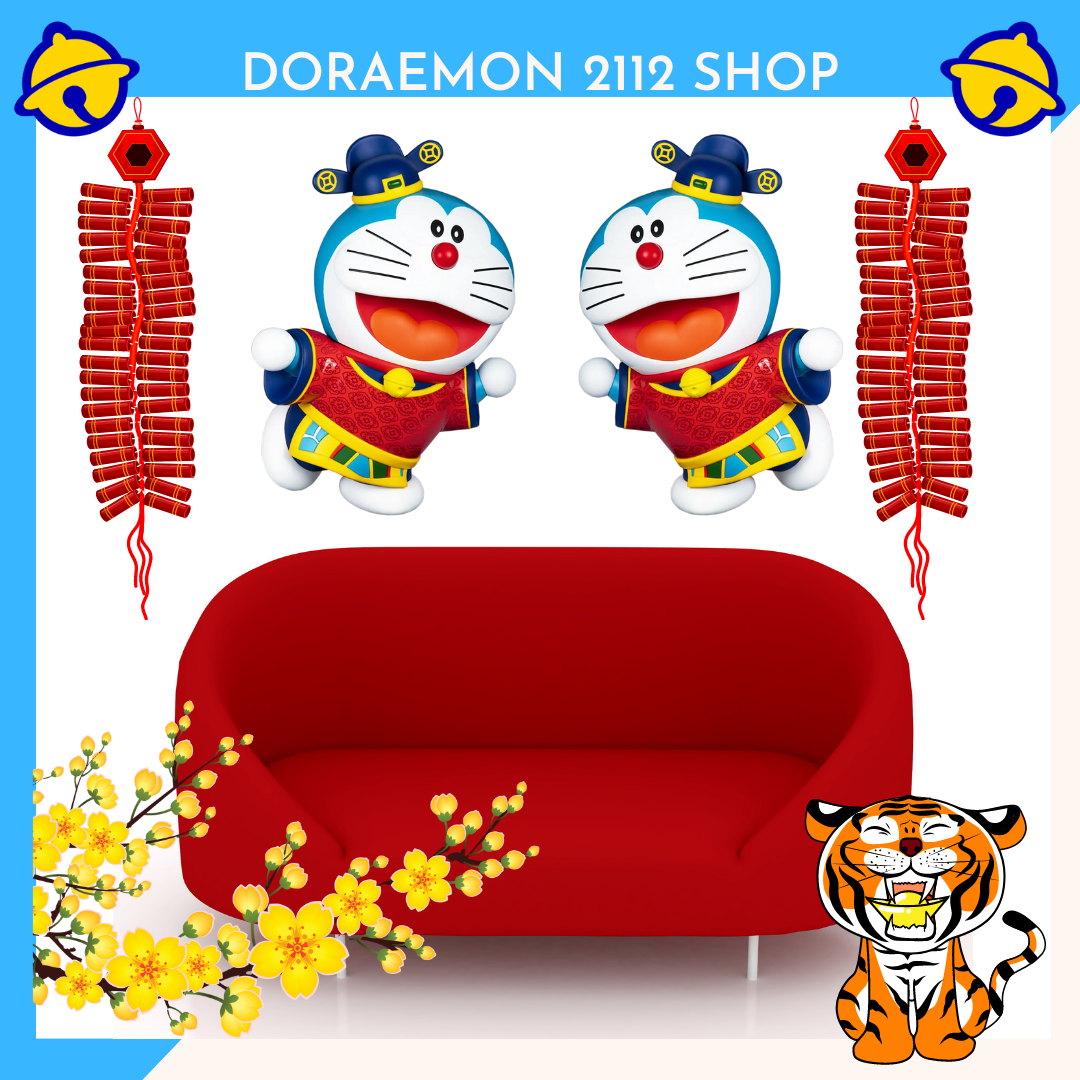 2 HÌNH DÁN DORAEMON CHIÊU LỘC KÍCH THƯỚC A3 A4