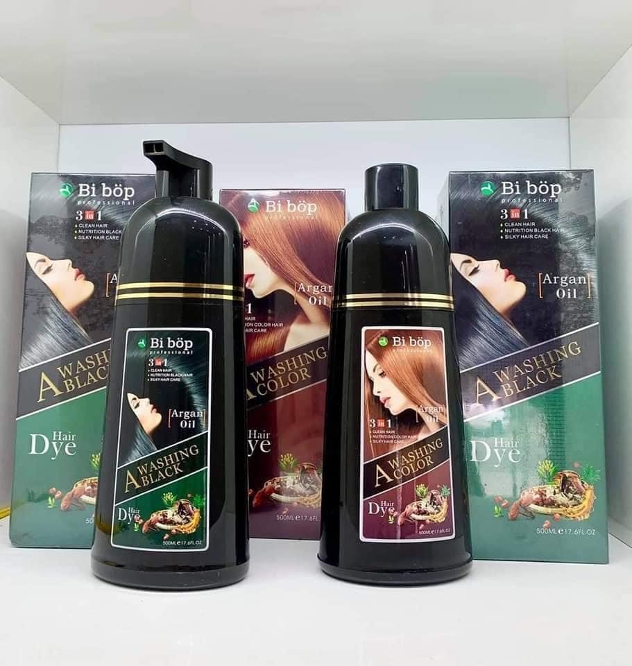 DẦU GỘI PHỦ BẠC ĐEN (NÂU) TÓC BIBOP  - GỘI LÀ ĐEN TÓC ( NÂU TÓC )