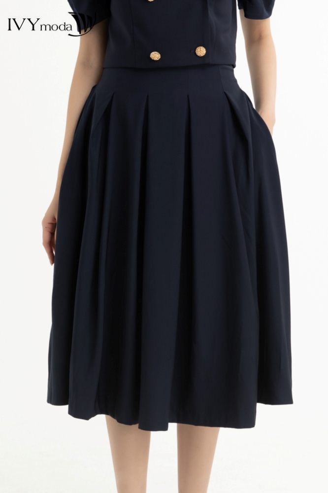 Chân váy xòe xếp ly IVY moda MS 31B9234