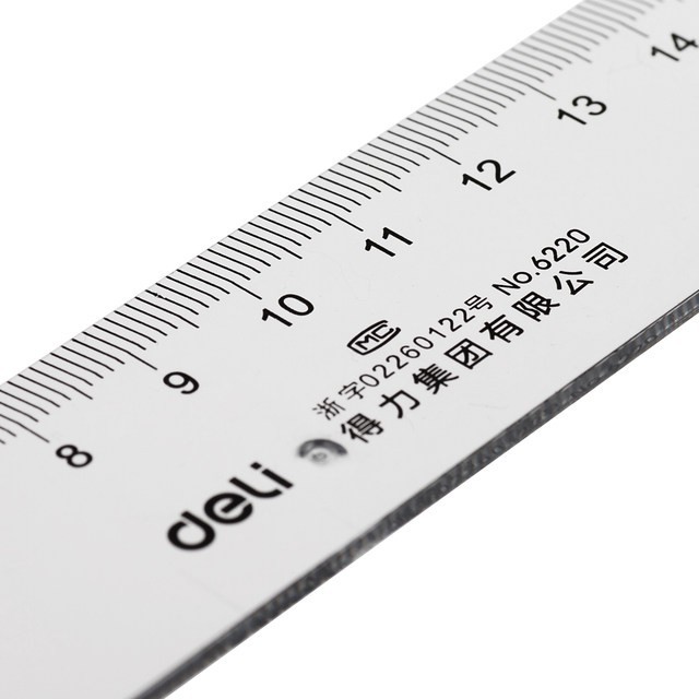 Thước kẻ nhựa 20cm Deli E6220