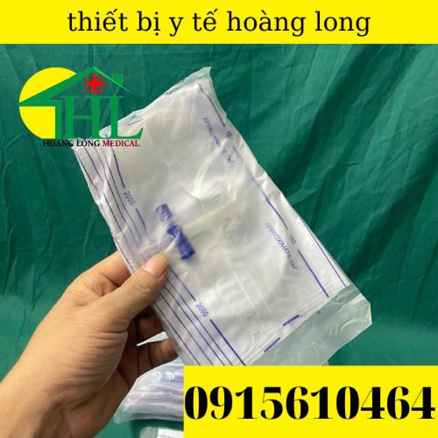 [Bán lẻ] Túi đựng nước tiểu van ngang y tế