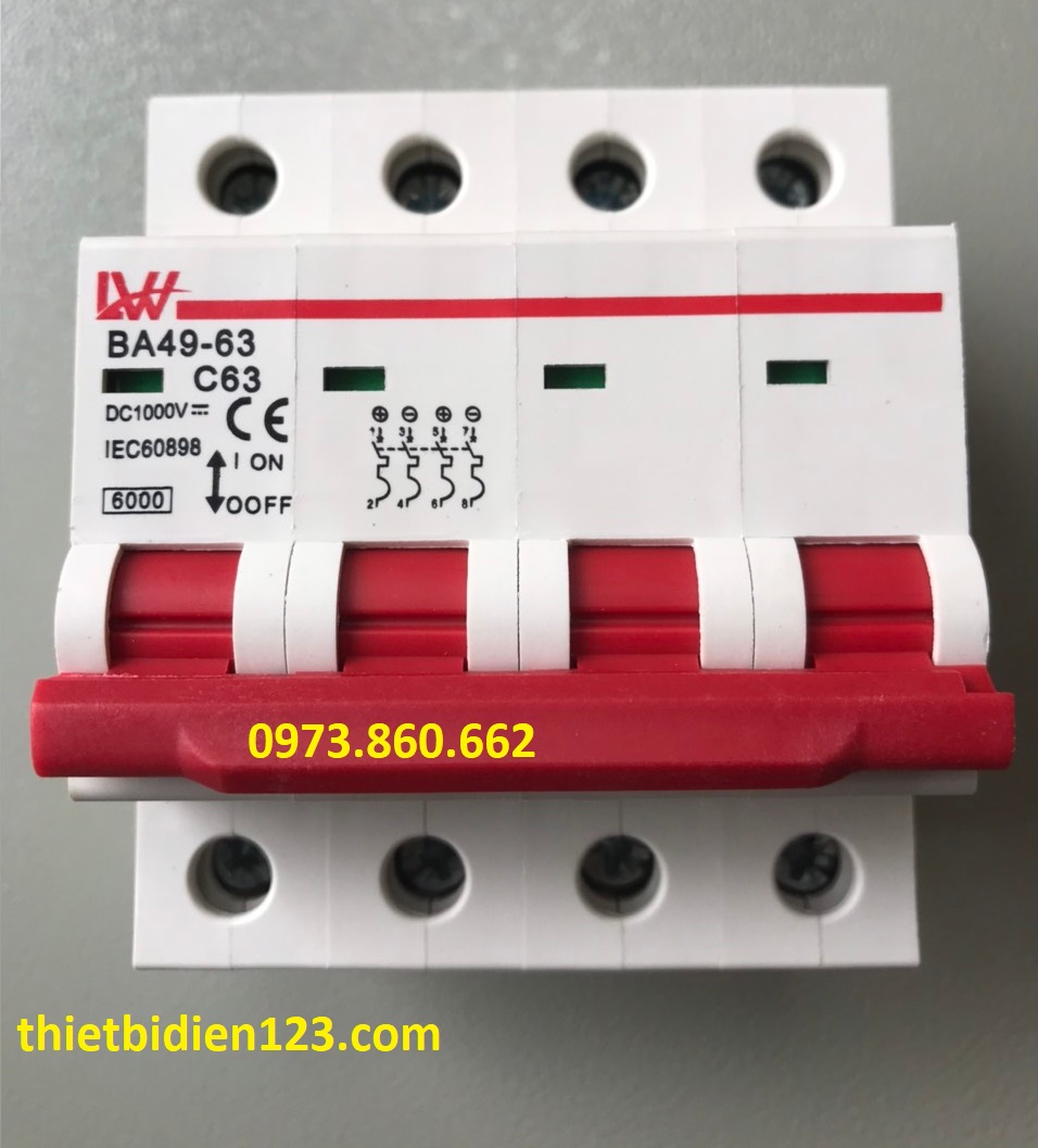 Aptomat DC 2P 4P 1000V - CB DC 1000V
