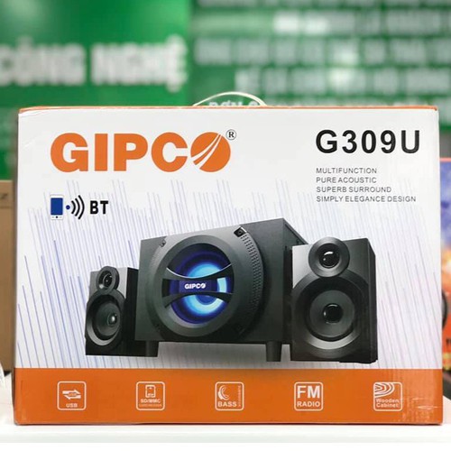 Loa Máy Tính GIPCO G309U siêu bass có Blutooth/USB