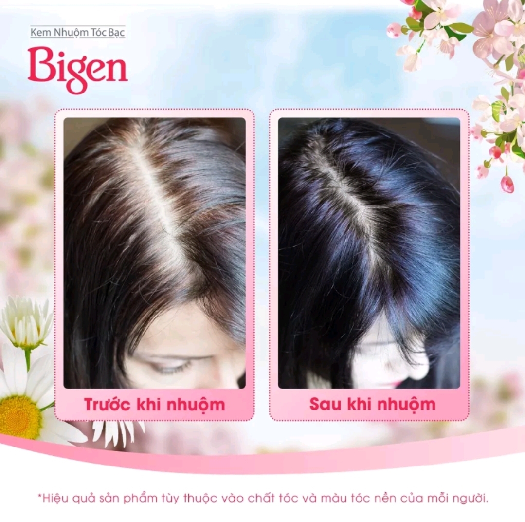 Thuốc nhuộm tóc phủ bạc dạng kem Bigen Speedy Hair Color Conditioner 80ml