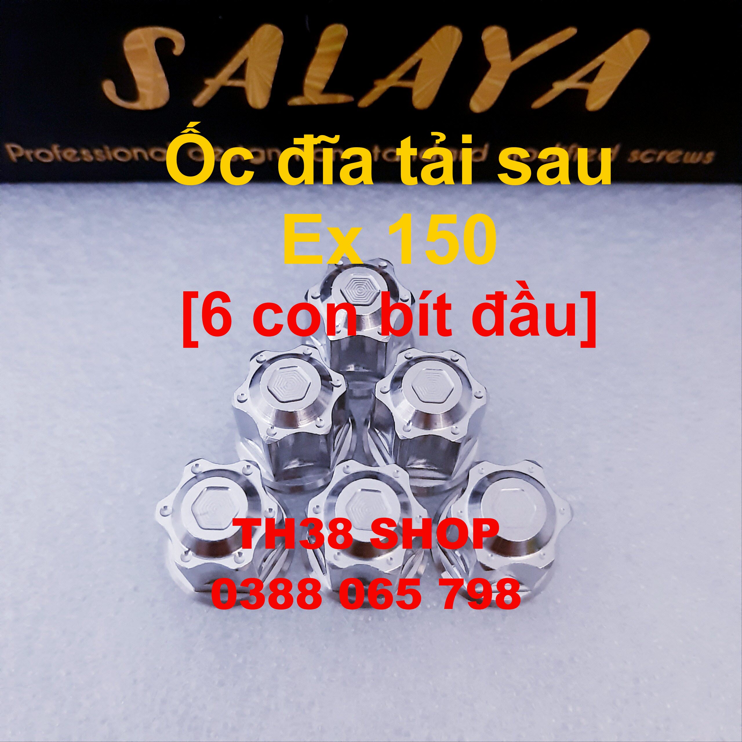 ốc đĩa tải sau ex150 [bộ 6 con hở đầu và bít đầu lựa chọn bên dưới]