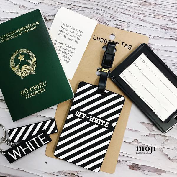 Phụ kiện Luggage Tag Off White