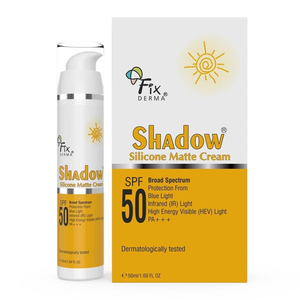 Kem chống nắng Fixderma Shadow Silicone Matte Cream SPF 50+ Bảo vệ trước tia UV, ánh sáng xanh....