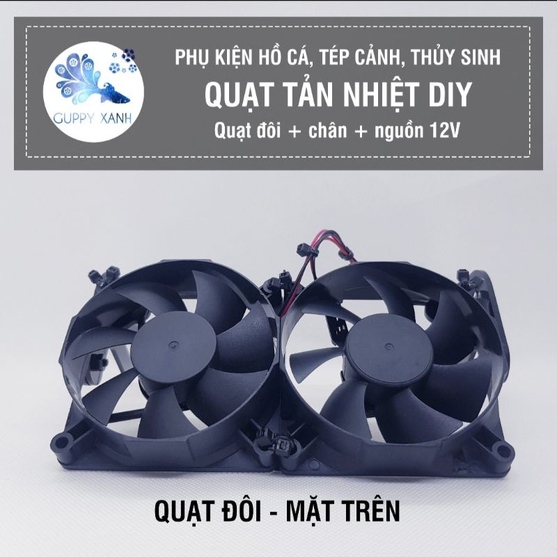Quạt tản nhiệt cho hồ thủy sinh, hồ cá, quạt làm mát hồ thủy sinh đơn đôi