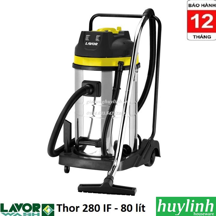 [HCM][Trả góp 0%]Máy hút bụi khô và ướt Lavor Thor 280 IF - 80 lít