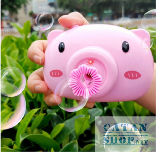 [HCM]???? Máy Chụp Hình Heo Cute Bắn Bong Bóng Xà Bông ????
