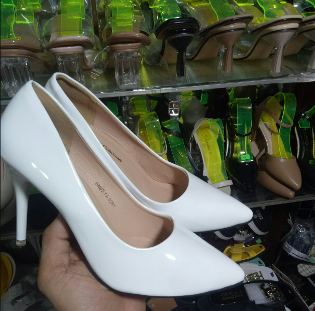 Giày gót nhọn công sở màu cà phê đậm