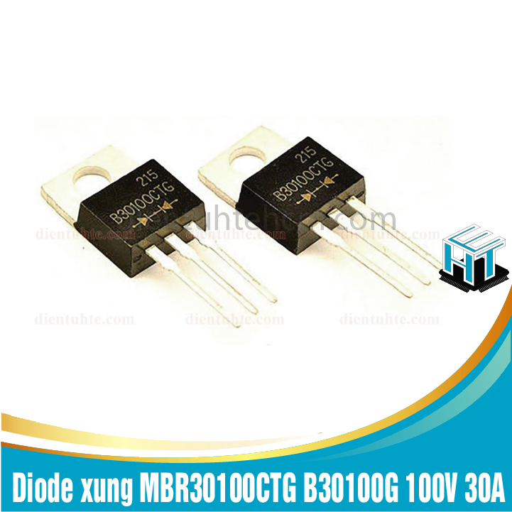 Combo 2 con Diode xung MBR30100CTG B30100G 100V 30A