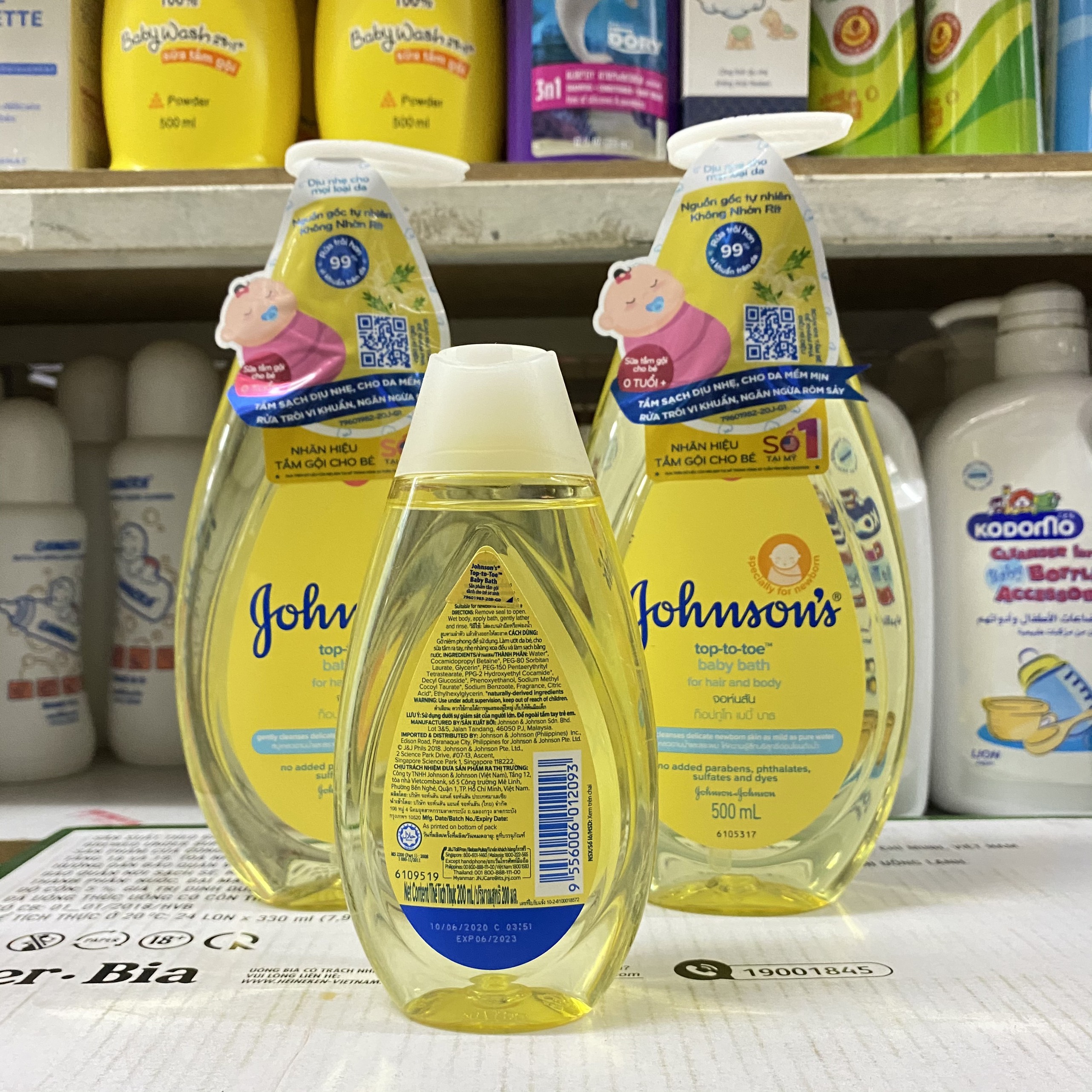 [Mẫu mới] SỮA TẮM GỘI JOHNSONS BABY 500ML/200ML