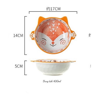 Bát sứ, chén sứ ăn dặm cho bé cực đáng yêu