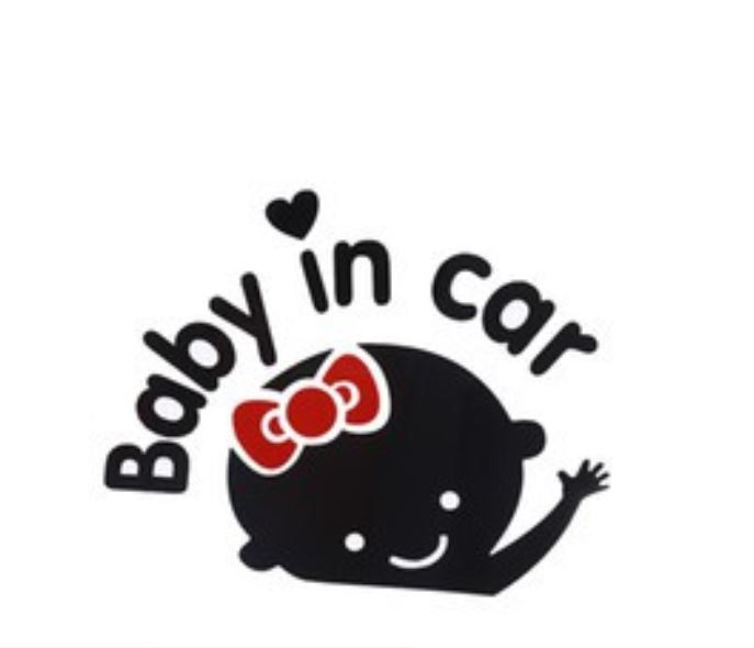 Tem Dán Decal Baby In Car