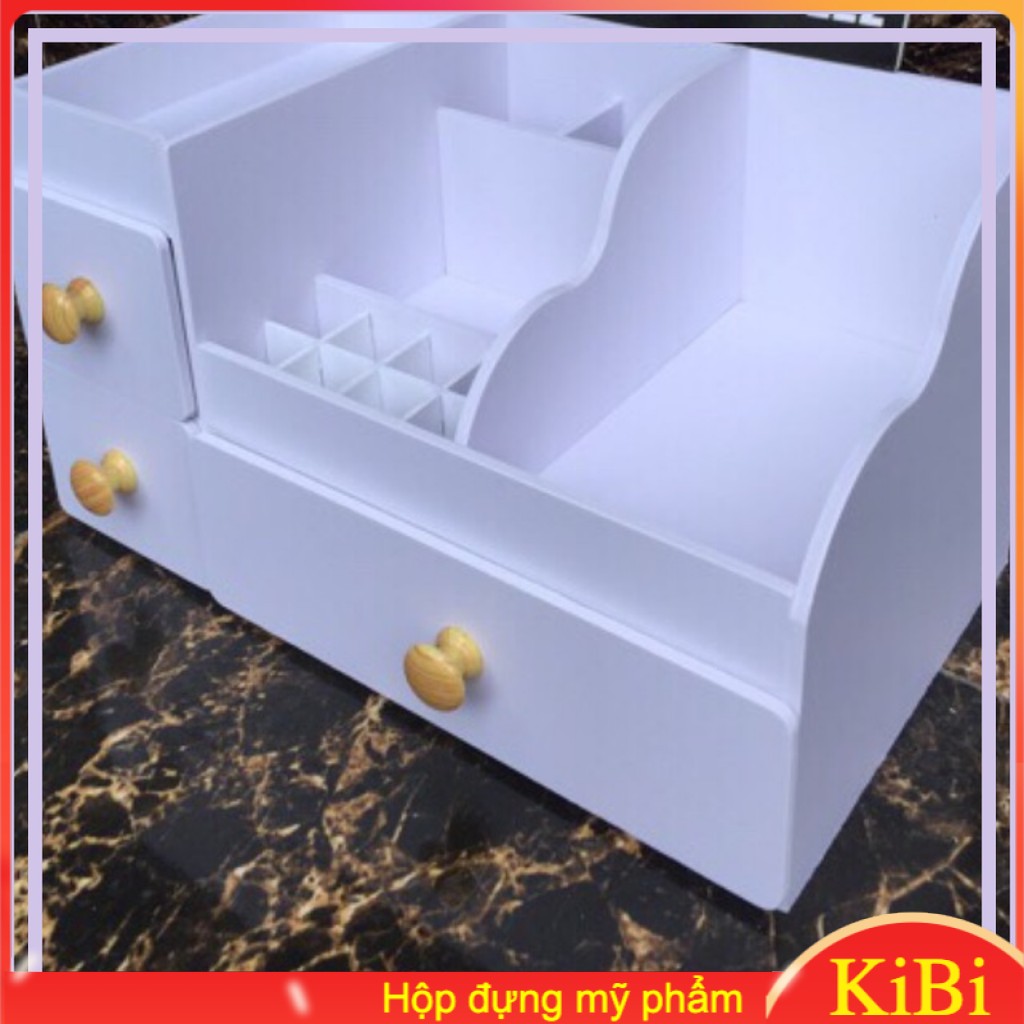 Kệ đựng mỹ phẩm size 35 núm gỗ
