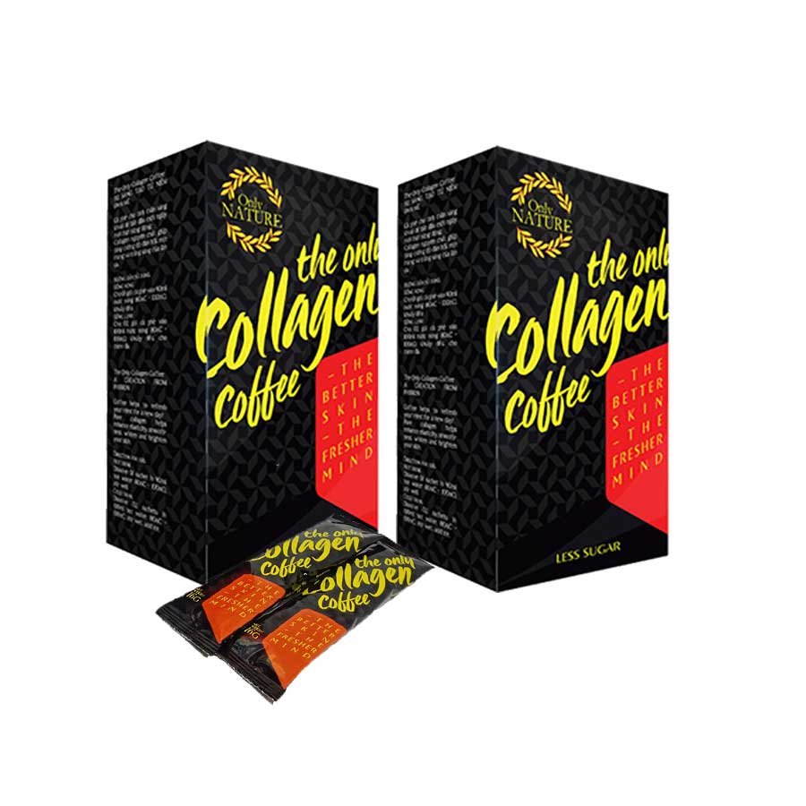 [Hcm]Only Nature Queenfood Collagen Coffee (2 Boxes - 14 Small Bags/Box)