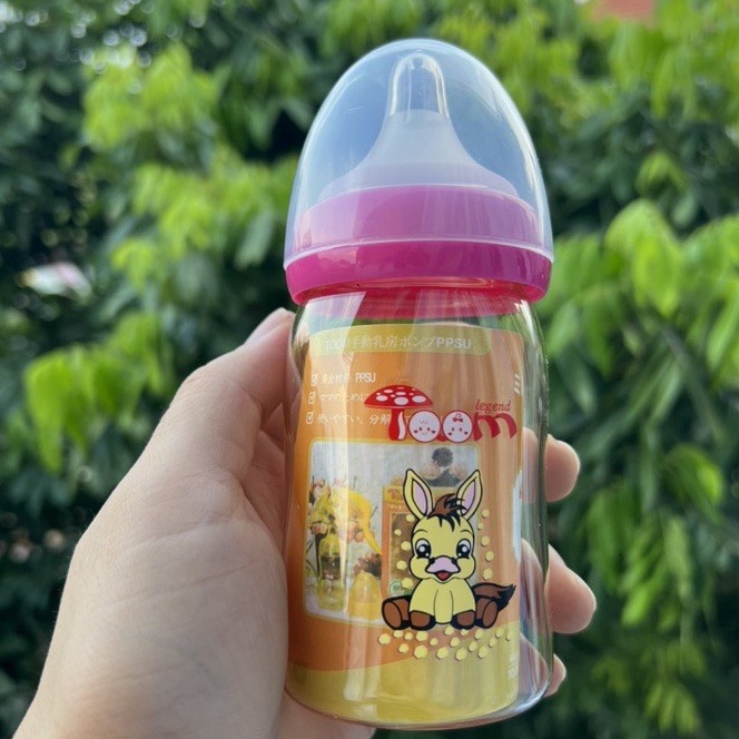 (Tặng thêm 1 núm ti thay thế) Bình sữa Toom PPSU cổ rộng 160ml nhập khẩu Nhật